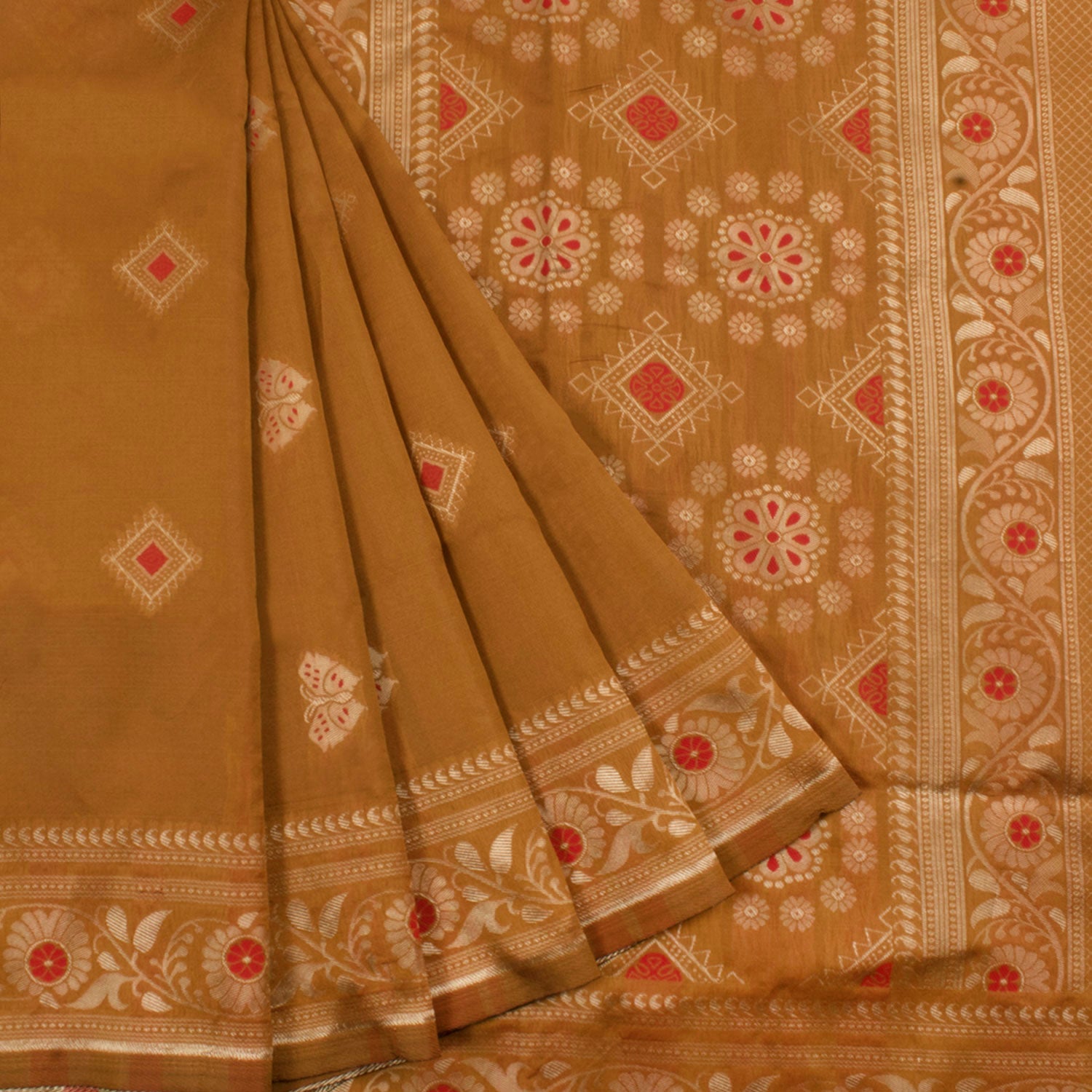 KESARIYA: Handloom Banarasi Silk Zari saree - SIMPLY KITSCH