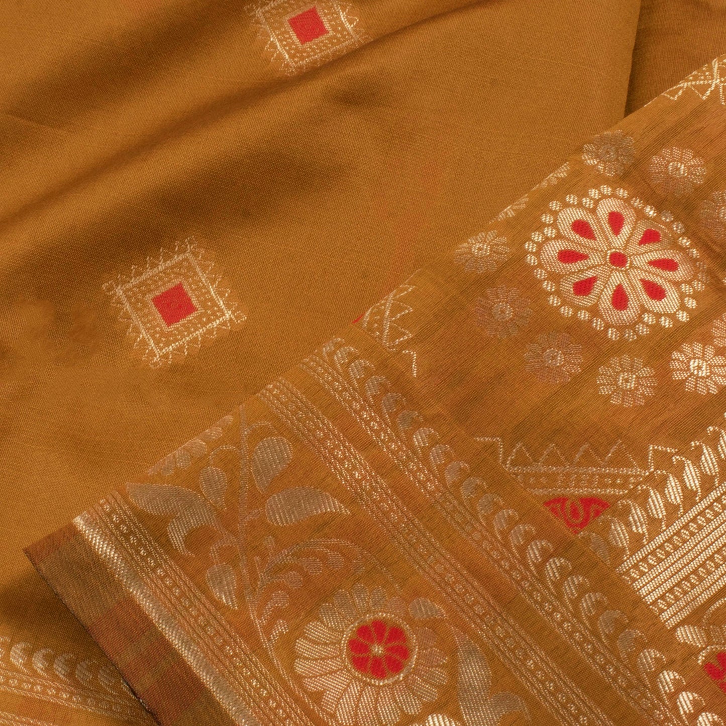 KESARIYA: Handloom Banarasi Silk Zari saree - SIMPLY KITSCH